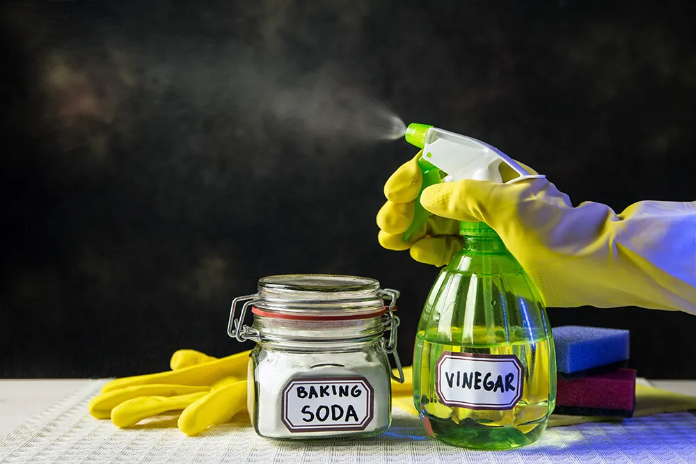 Natron, Bicarbonat und Essig